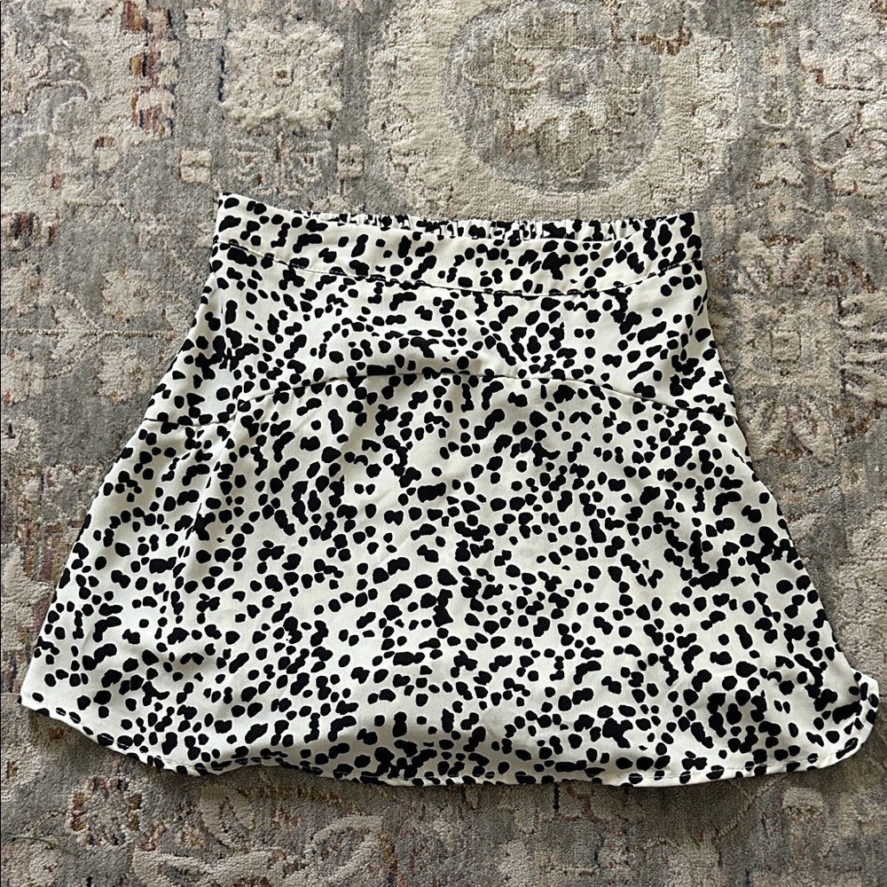 Altar'd State Black and White Patterned Skort